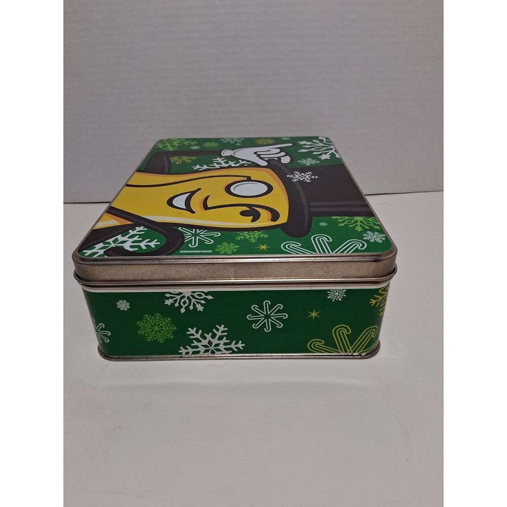 Vintage Mr. Peanut Planters Nuts Christmas Tin 9 x‎ 7 - Picture 5 of 7